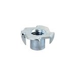 4 crous  frapper acier m10 25 mm x h. 12 mm