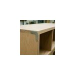 4 equerres de chaise acier inox l. 80 x h. 25 x p. 25 mm