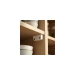 4 ferrures d'assemblage blanc h. 48 x l. 20 x ep. 16 mm