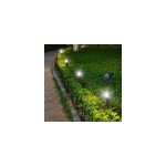 4 spots solaire ext�rieur led noir 4 - en - 1 c�ble 4 m 150 / 200 lm ip65 lumisky roundy