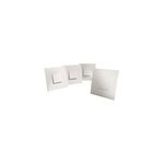 Lot de 4 interrupteurs va - et - vient blanc diall