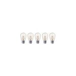 5 ampoules led e27 100lm blanc chaud ambr� ip20 lumisky party bulb color