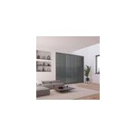 5 lamelles verticales orientables 89mm pour store californien gris chin sans chanette h. 260cm, madeco ...