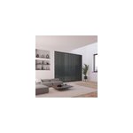 5 lamelles verticales orientables 89mm pour store californien noir sans chanette h. 260cm, madeco screen ...