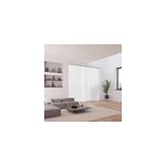 5 lamelles verticales orientables 89mm pour store californien en voile blanc sans cha�nette basse h. ...