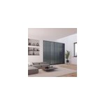 5 lamelles verticales orientables 89mm pour store californien en voile gris anthracite sans cha�nette ...