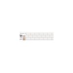 6 bandes adh�sives motif carreaux m�tro blanc l. 4, 8 x h. 195 x l. 0, 4cm