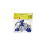 6 colliers de serrage spido en acier galvanis