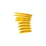 8 lames de scie gone u dewalt bois, plastique, mtal
