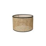 Abat - jour cylindre cannage en rotin et tissu Ø20cm seynave Abat - jour cylindre cannage en rotin et tissu Ø20cm seynave