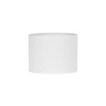 Abat - jour cylindre en coton boucl blanc 30cm corep