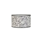 Abat - jour cylindre imprim� feuillage java noir et blanc �30cm corep