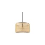 Abat - jour rond en m�tal et rotin �40cm goodhome kpezin