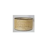 Abat - jour cylindre en tissu et rotin 28cm seynave