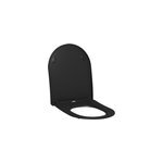 Abattant d - shape déclipsable noir mat ades Abattant d - shape déclipsable noir mat ades