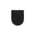 Abattant wc dclipsable noir avec frein de chute exclusive
