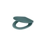 Abattant wc goodhome diani coloris vert en duraplast avec frein de chute