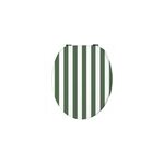 Abattant wc rayures vertes en plastique thermodur  clipser avec frein de chute