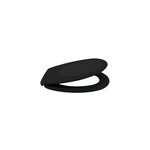 Abattant wc spirella neela en duroplast coloris noir mat