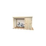 Abri bûcher habrita bois monopente surface totale 4, 01m² Abri bûcher habrita bois monopente surface totale 4, 01m²