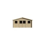 Abri de jardin en bois surface totale 20. 49m� l. 5090 x h. 2570� p. 4030 mm decor et jardin floridan ...