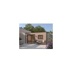 Abri de jardin design bois douglas ép. 55 mm surface totale 14. 5m² Abri de jardin design bois douglas ép. 55 mm surface totale 14. 5m²