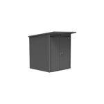 Abri de jardin mtal biohort avantgarde a1 gris fonc double porte surface totale 3. 96 m