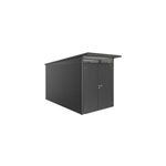 Abri de jardin mtal biohort avantgarde a4 gris fonc double porte surface totale 6. 84 m