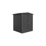 Abri de jardin mtal biohort europa t2 gris fonc surface totale 2. 68 m