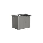 Abri de jardin double porte biohort panorama p2 en métal coloris gris quartz métallique ép. 0, 53 mm ... Abri de jardin double porte biohort panorama p2 en métal coloris gris quartz métallique ép. 0, 53 mm ...
