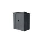 Abri de jardin goodhome basic en m�tal coloris gris �p. 0, 3 mm surface ext�rieure 1, 91 m�