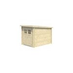 Abri de jardin goodhome belaïa bois naturel ép. 28 mm toiture monopente surface totale 6. 72m² Abri de jardin goodhome belaïa bois naturel ép. 28 mm toiture monopente surface totale 6. 72m²
