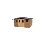 Abri de jardin habrita thermabri en bois coloris naturel ép. 28 mm surface extérieure 15, 14 m² Abri de jardin habrita thermabri en bois coloris naturel ép. 28 mm surface extérieure 15, 14 m²