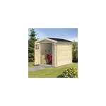 Abri de jardin klikstrom belaïa bois naturel ép. 28 mm surface totale 5. 9m² Abri de jardin klikstrom belaïa bois naturel ép. 28 mm surface totale 5. 9m²