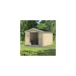 Abri de jardin klikstrom belaïa bois naturel ép. 28 mm surface totale 9. 3m² Abri de jardin klikstrom belaïa bois naturel ép. 28 mm surface totale 9. 3m²