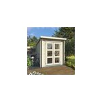 Abri de jardin klikstrom belaïa naturel ép. 28 mm toiture monopente surface totale 6. 72m² Abri de jardin klikstrom belaïa naturel ép. 28 mm toiture monopente surface totale 6. 72m²