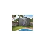 Abri de jardin mtal biohort avantgarde a5 gris fonc simple porte surface totale 5. 72 m