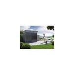 Abri de jardin mtal biohort highline h2 gris fonc simple porte surface totale 5. 36 m
