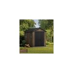 Abri de jardin modulable newton plus 757 / 775 walnut en r�sine imitation bois surface hors tout 5, 15 ...