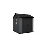Abri de jardin newton plus 775 keter l223. 8 x p230 x h246 cm 5, 13 m coloris gris anthracite