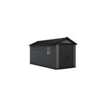 Abri de jardin newton plus 7515 keter l230 x p476 x h246 cm 10, 94 m coloris gris anthracite