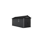 Abri de jardin newton plus 7517 keter l230 x p539 x h246 cm 12, 39 m coloris gris anthracite
