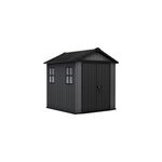 Abri de jardin newton plus 757 keter l230 x p223. 8d x h246 cm 5, 13 m coloris gris anthracite