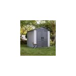Abri de jardin en rsine stormdust lifetime coloris gris & anthracite surface extrieure 4, 58 m