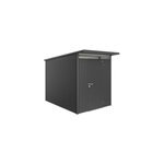 Abri de jardin mtal biohort avantgarde a3 gris fonc simple porte surface totale 5. 4 m