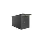Abri de jardin mtal biohort avantgarde a4 gris fonc simple porte surface totale 6. 84 m