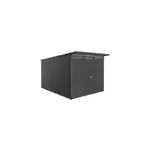 Abri de jardin mtal biohort avantgarde a8 gris fonc simple porte surface totale 9. 88 m