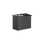 Abri de jardin simple porte biohort panorama p1 en métal coloris gris foncé métallique ép. 0, 53 mm surface ... Abri de jardin simple porte biohort panorama p1 en métal coloris gris foncé métallique ép. 0, 53 mm surface ...
