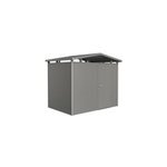 Abri de jardin simple porte biohort panorama p2 en métal coloris gris quartz métallique ép. 0, 53 mm ... Abri de jardin simple porte biohort panorama p2 en métal coloris gris quartz métallique ép. 0, 53 mm ...