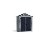 Abri de jardin skylight polycarbonate gris fonc� surface totale 1, 55m�